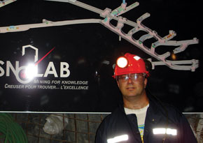 Couto e Silva in an underground laboratory in 2009 