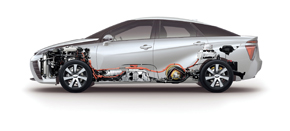 Mirai: hydrogen-powered car doubles as a generator at home