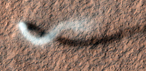 ... dust devil observed in 2012 by the camera on the Mars Reconnaissance Orbiter