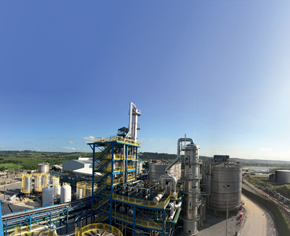 Planta de etanol celulósico da GranBio em São Miguel dos Campos, Alagoas: a meta é produzir 80 milhões de litros por ano