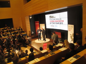 Cerimônia de premiação do torneio internacional Falling Walls Laboratory, em Berlim