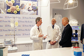 Joe Biden, vice president of the United States of America, on a visit to the Cancer Research Center at the University of Pennsylvania in Philadelphia, in January 2016