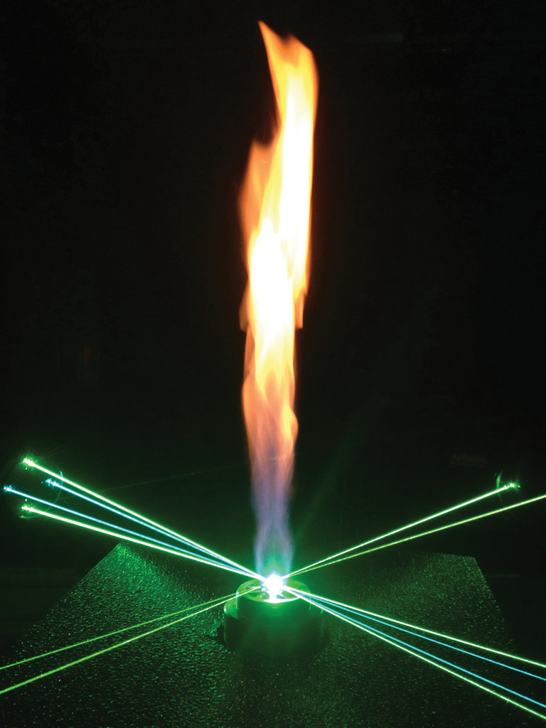 Análisis de llama con láser en el sistema de inyección de combustible realizado en la USP