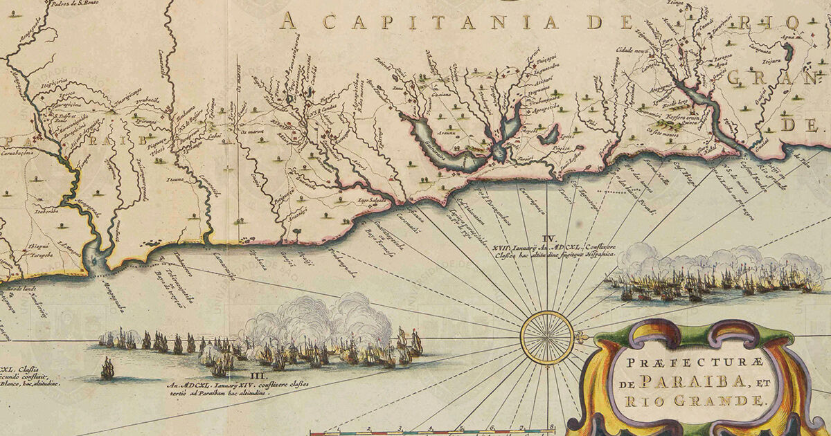 Carta topográfica da área da pesquisa, com a localização dos sítios