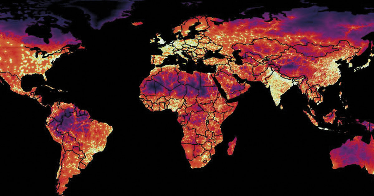 A world unequally connected by rivers and roads : Revista Pesquisa Fapesp